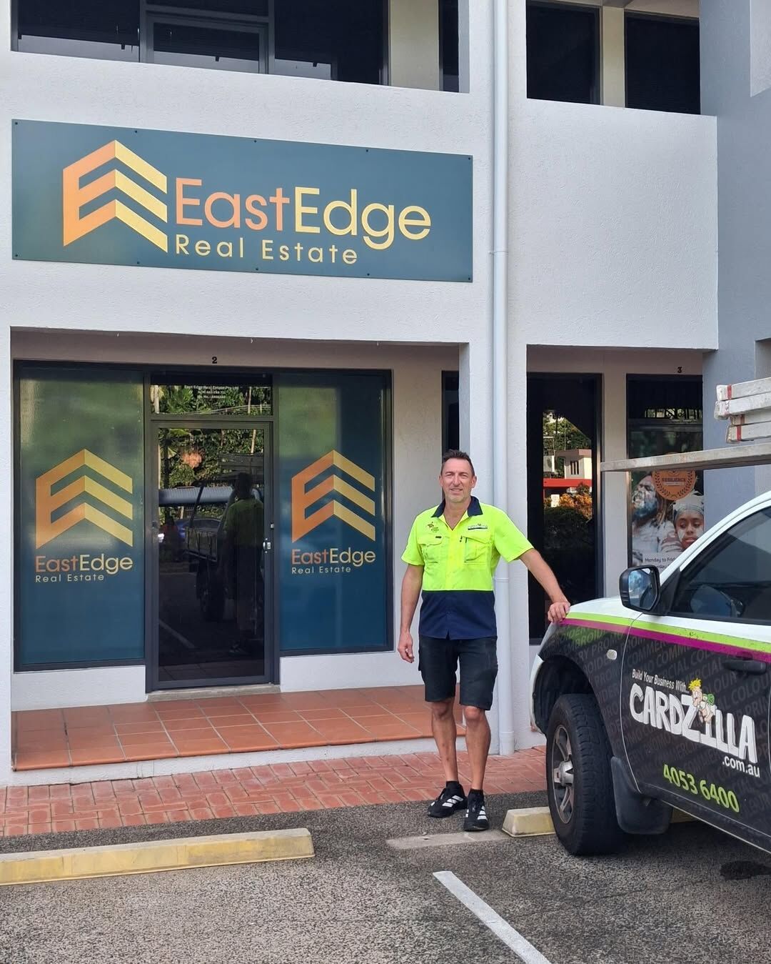 New Signage Cardzilla Install